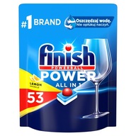 Finish Power All in 1 Lemon tablety do umývačky riadu 53 kusov LEMON