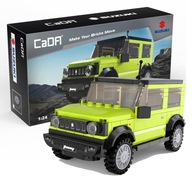 CADA BLOKY ZELENÝ MODEL AUTA SUZUKI JIMNY 1:24 TERÉNNE VOZIDLO 192 PRVKOV.