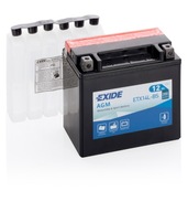 Batéria Exide ETX14L-BS YTX14L-BS 12Ah 12V P+