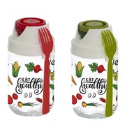 SALAD Nádoba na müsli šalát s vidličkou 660 ml