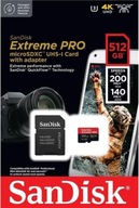 SanDisk Extreme PRO microSD 512GB 200mb/s + adaptér
