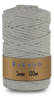 Spletená struna PRE MACRAME GREY 100m 5mm