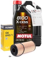 MOTUL 8100 X-CESS 5W40 5L + OLEJOVÝ FILTER OE640/1