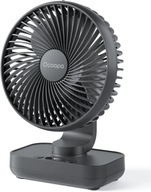 Ocoopa D606Y grafitový stolný ventilátor USB nabíjateľný