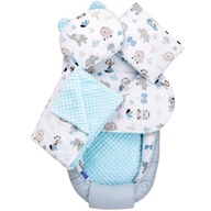 JUKKI BABY SET 5V1 COCOON XXL MINKY