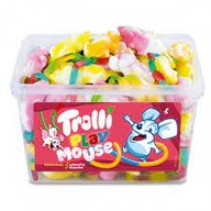 Trolli želé fazuľky Mice Play Mouse želé 1200g 75ks