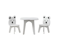 Detský stolík a dve stoličky medvedík pre deti