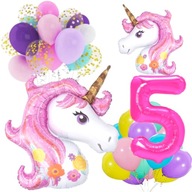 5th Birthday Balloons UNICORN 5th BIRTHDAY