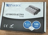 Rýchlospojka 2,5-2,5 mm² 5 kontaktov E.4183 PAWBOL 100 kusov