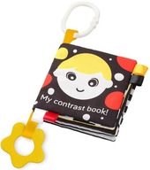 BABYONO SENSORY kniha, kontrastná, 0m+