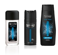 STR8 LIVE TRUE SET 3 kusy DNS85ml + SPRAY150ml + GEL400ml