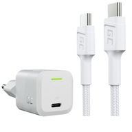 Biela nabíjačka GaN 33W + USB-C - kábel USB-C 60W 200cm Napájanie