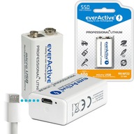 EverActive Batéria 6F22/9V 550mAh MicroUSB 7,4V