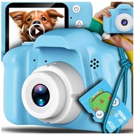 DIGITÁLNY FOTOAPARÁT PRE DETI Detský fotoaparát Modrá KARTA 4GB