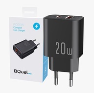 BQUAL RÝCHLA TELEFÓNNA NABÍJAČKA USB NAPÁJACÍ ZDROJ USB-C TYP-C 20 W PD QC 3.0