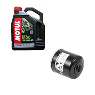 Olej Motul 5100 4T 10W40 4l + Olejový filter KN-303