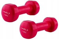 Tréningové činky Fitness závažia Vinyl 2x1,5kg