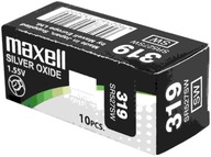 10x STRIEBORNÁ BATÉRIA MAXELL SR 527 SW 319 SR64 615