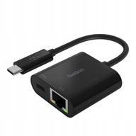 BELKIN USB-C - ETHERNETOVÝ ADAPTÉR, PD 60W BLK