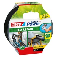 tesa extraPower ECO REPAIR páska na opravu látky 10m x 38mm, čierna