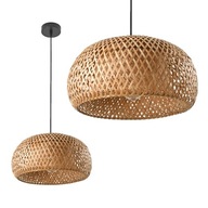 Boho Stropné svietidlo bambusové pletené E27 Natural 38cm