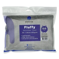 Monster Shine Fluffy Dryer Grey - uterák na sušenie auta, 450 g/m2,