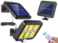 Solárny halogénový LED reflektor 12W + diaľkový senzor