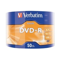 Verbatim DVD-R | 4,7 GB | x16 | Povrch 50 balenie | matná strieborná