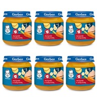 GERBER zeleninová večera s teľacím mäsom 6x125g