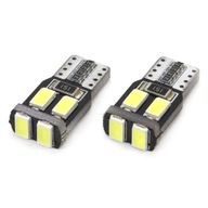 LED žiarovka 12V T10 W5W CANBUS biela biela 2 ks