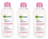 GARNIER Set Micelárny fluid 3v1 pre citlivú pleť 400ml x 3 kusy