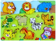 Skladačka pre deti MONTESSORI drevené puzzle