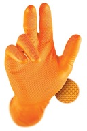 GRIPPAZ nitrilové rukavice so záložkami Orange 9/L