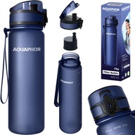 Fľaša na vodu Filtračná fľaša do školy s filtrom AQUAPHOR City, 500 ml, námornícka modrá