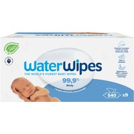 WATERWIPES vlhčené obrúsky pre bábätká 9 x 60 kusov 540 obrúskov