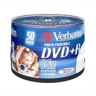 Disky Verbatim DVD+R, 4,7 GB, 16x, 50 ks. na tlač