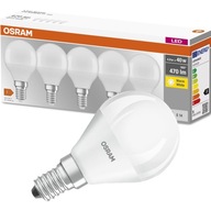 LED žiarovka E14 BALL 5W = 40W 2700K OSRAM 5PAK