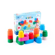 Sensory Super Soft Blocks pre deti 16 kusov Dumi Blocks 6m+