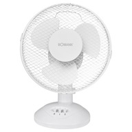 Kompaktný oscilačný stolný ventilátor Bomann VL 1137 CB (Ø23cm, výška 37cm