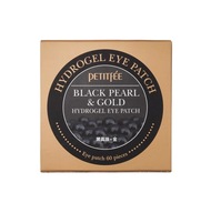 Petitfee Hydrogélové náplasti na oči Black Pearl & Gold - 60 kusov