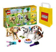 LEGO CREATOR 31137 ROZTOMILÍ PSI + LEGO PAPIEROVÁ TAŠKA STREDNÁ 6315792