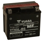 Motobatéria Yuasa YTX5L-BS 4,2Ah 80A