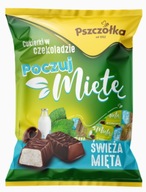 ČOKOLÁDOVÉ VČELÍ CUKROVINKY S PRÍCHUŤOU MÄTY: CÍTIŤ MÄTU - 1kg.