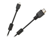 Kábel HDMI typ A zástrčka - HDMI micro zástrčka typ D Cabletech ekonomický