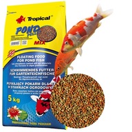 Potravinové guličky na pelety pre ryby v rybníku Karma Tropical 5 kg 50 l