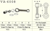 VESRAH SPOJOVACIA TYČ YAMAHA YZ 80 YZ80 93-01, 85 YZ85 02-18 VA6008 VYROBENÉ V JAPONSKU