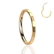 Titanium GOLD Clicker Ring PIERCING 1,2/8