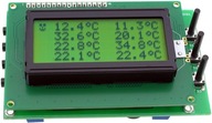 8-kanálový teplomer -55C +125C s alarmom AVT5489 C