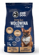 JOHN DOG FOOD HOVÄDZIE MÄSO S KRYLOM 3 KG MALÉ PLEMIA