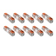 10x WAGO PRIESTOROVÝ KONEKTOR 221-2411 2x0,2-4mm2